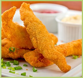 Chicken fingers with chili sauce “Veloudo”